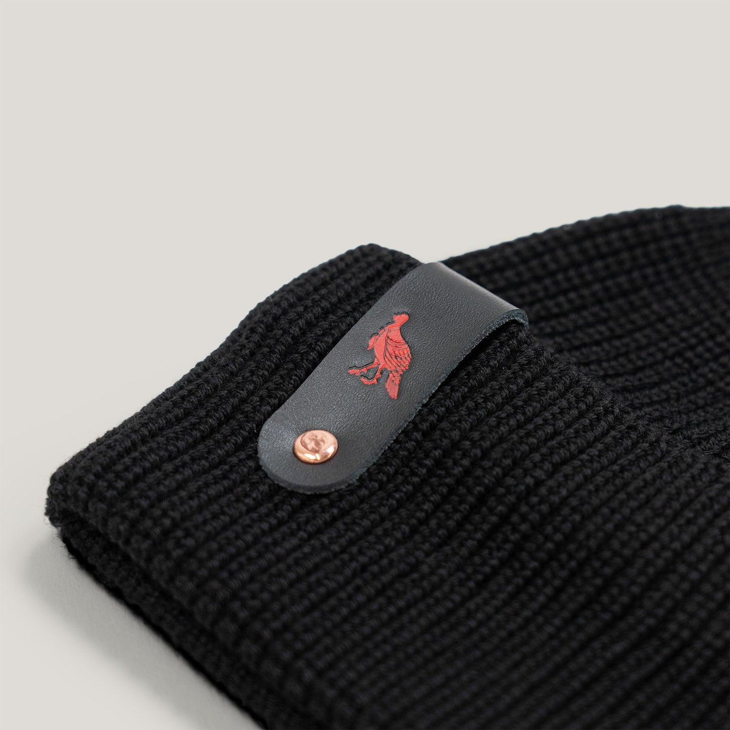 Black Cable Knit Beanie