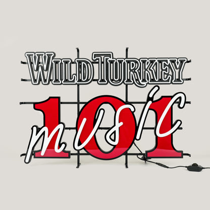 Wild Turkey 101 Music Billboard Neon Sign