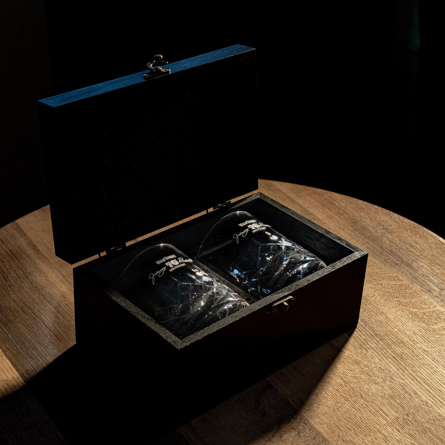 Jimmy's 70th Hand Cut Crystal Glass Box Set