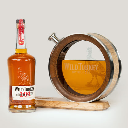 Handcrafted American Oak Whiskey Barrel Decanter