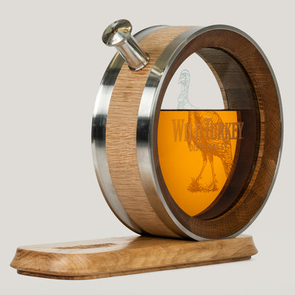 Handcrafted American Oak Whiskey Barrel Decanter