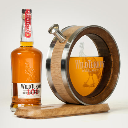 Handcrafted American Oak Whiskey Barrel Decanter