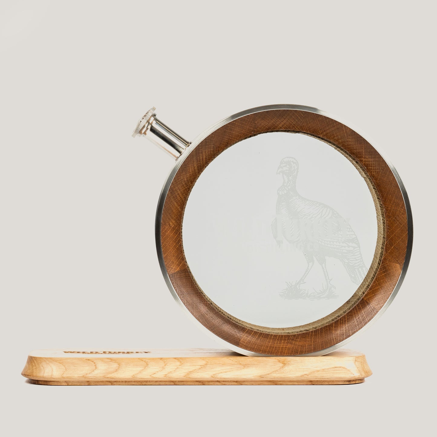 Handcrafted American Oak Whiskey Barrel Decanter