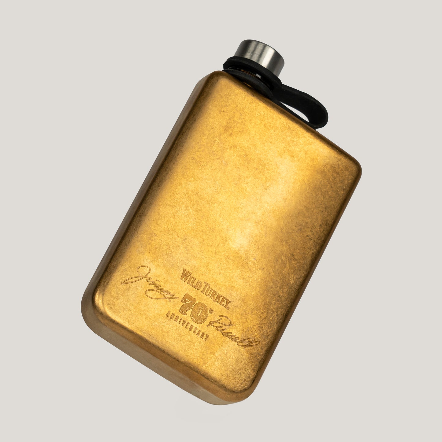 Limited Edition Jimmy's Anniversary Gold Hip Flask