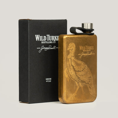 Limited Edition Jimmy's Anniversary Gold Hip Flask